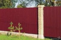 Железобетонные заборы с металлопрофилем